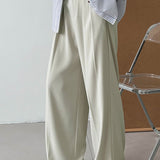 High-Waist Belted Maxi Wide Pants - 2 Colors Available