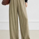 Casual Minimalist Two-Piece Set: Linen Cotton Shirt & Trousers