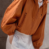 Casual Hooded Short Loose Jacket - liwisi