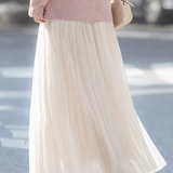 Exquisite Date‑Style High‑Waist A‑Line Long Midi Skirt