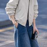 Casual Drawstring Hooded Zip Long Sleeve Coat