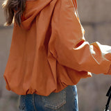 Casual Hooded Short Loose Jacket - liwisi