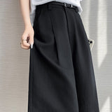 Casual Cotton Linen Five-point Wide Leg Shorts