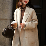 Casual Soft Brushed Silk Cashmere Sweater