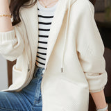 Textured Hooded Jacket - 2 Colors Available