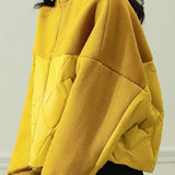Versatile Color-Block Diamond-Pattern Jackets