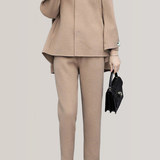 Woolen Long Sleeve Two-Piece Set