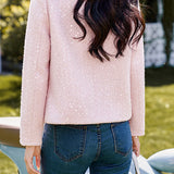 Elegant-Inspired Sequin Jacket