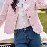 Elegant-Inspired Sequin Jacket