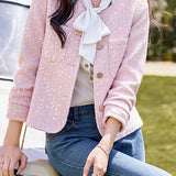 Elegant-Inspired Sequin Jacket