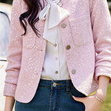 Elegant-Inspired Sequin Jacket