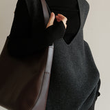Versatile Simple Layered Knit Vest
