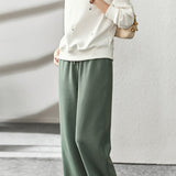 Sweatshirt and wide-leg pants two-piece sets