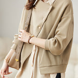 Two - piece Casual Sweatshirt with Stripe Patchwork