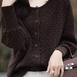 All-match batwing-sleeved cardigan