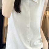 Sleeveless Knitted Vest