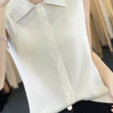 Sleeveless Knitted Vest