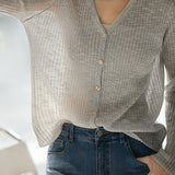 Comfortable V-neck Cardigan