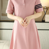 Color Block Polo Dress