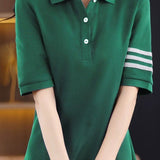 Color Block Polo Dress