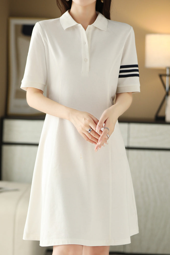 Color Block Polo Dress - liwisi