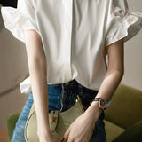 Romantic Peter Pan Collar Shirt