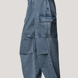Stylish Denim Wide-leg Pants