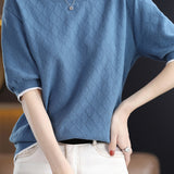 Diamond Pattern Knit Top