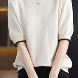 Diamond Pattern Knit Top