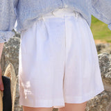 Retro Literary High-Waisted Thin Shorts