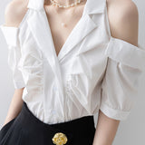 Fashionable off-shoulder shirt