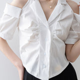 Fashionable off-shoulder shirt