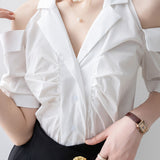 Fashionable off-shoulder shirt