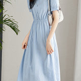 Exquisite lace V-neck dress