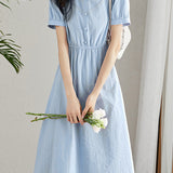 Exquisite lace V-neck dress