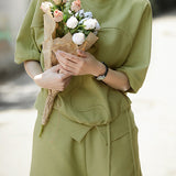 Casual breathable cotton set - liwisi
