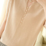 Minimalist Short-Sleeve Knit Top