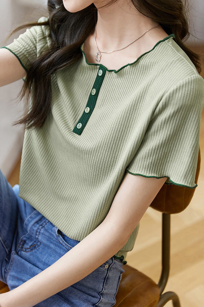 Fashionable Lace T-Shirt - liwisi
