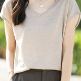 Minimalist Solid Color Knit Top