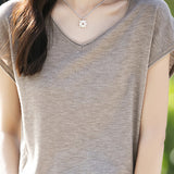Minimalist Solid Color Knit Top