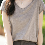 Minimalist Solid Color Knit Top