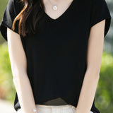 Minimalist Solid Color Knit Top