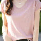 Minimalist Solid Color Knit Top
