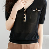 Elegant Lightweight Tencel Knit Top