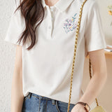 Fashionable Embroidered T-Shirt