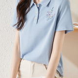 Fashionable Embroidered T-Shirt