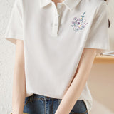 Fashionable Embroidered T-Shirt