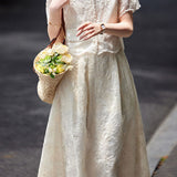 Elegant Embroidered Skirt Set