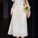 Elegant Embroidered Skirt Set