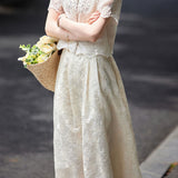 Elegant Embroidered Skirt Set